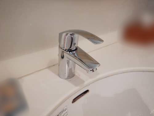 施工後：ユーロスマート シングルレバー洗面水栓　品番JP568700