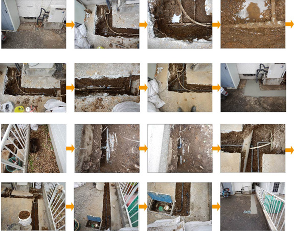 漏水 給水管やり替え工事 日本ホーム施工blog