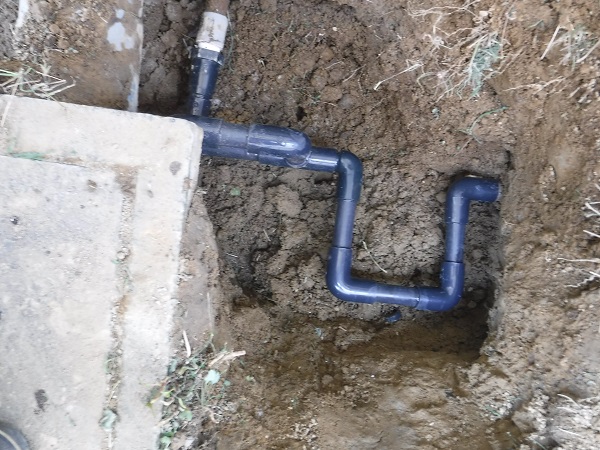 新しい給水管