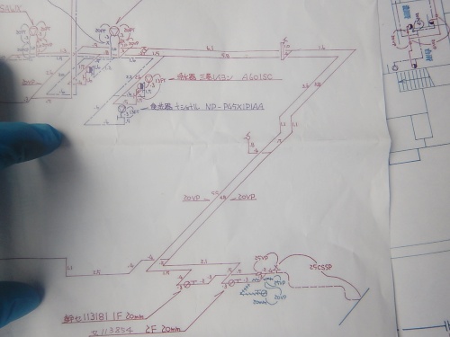 図面で配管経路を確認