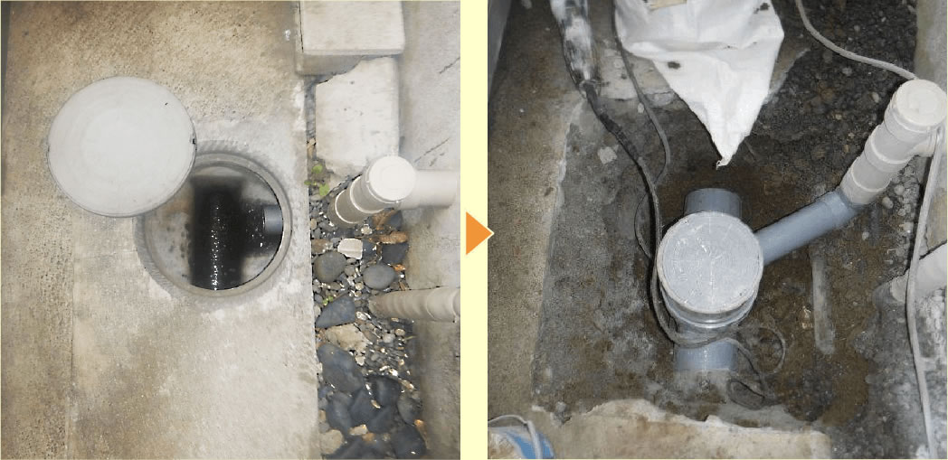 神奈川県川崎市中原区 トイレのつまりで、排水管を管内カメラ調査で調査