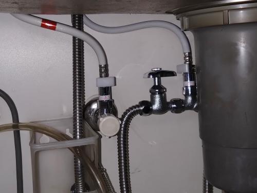 施工後：ユーロディスク シングルレバーキッチン水栓　品番JP351000