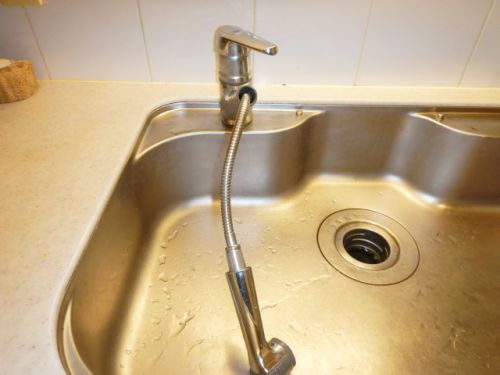 施工前:ユーロウィング シングルレバーキッチン水栓 品番33914IX