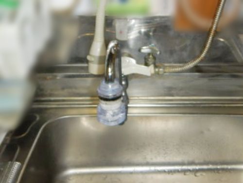 施工前_キッチン水栓