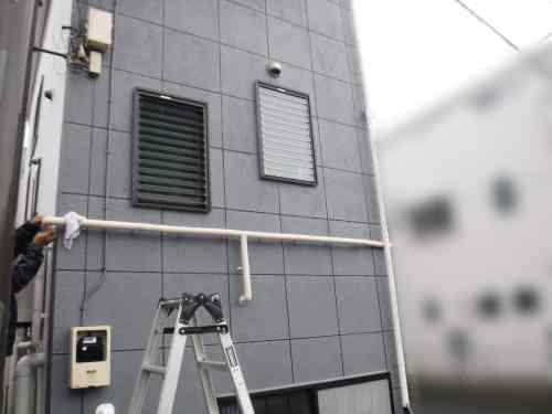 屋外から2階へ