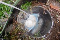 戸建キッチンの油詰まりによる排水管清掃 （船橋市大穴北）