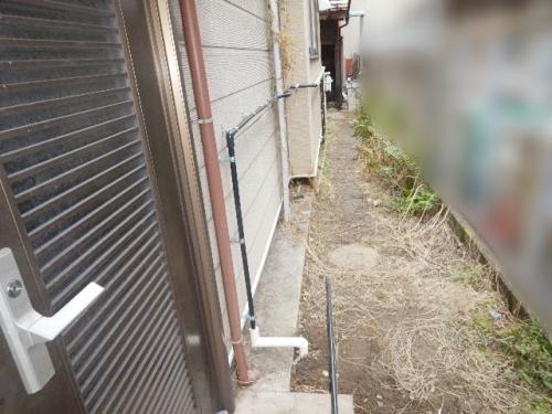 給水管取付(外壁)