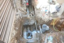 雨水管詰まり除去・排水桝交換工事  （調布市多摩川）