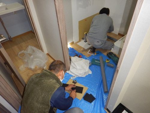 流し台撤去