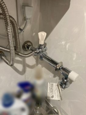 洗濯水栓設置2
