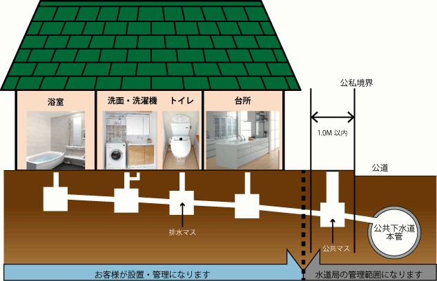 排水の流れ