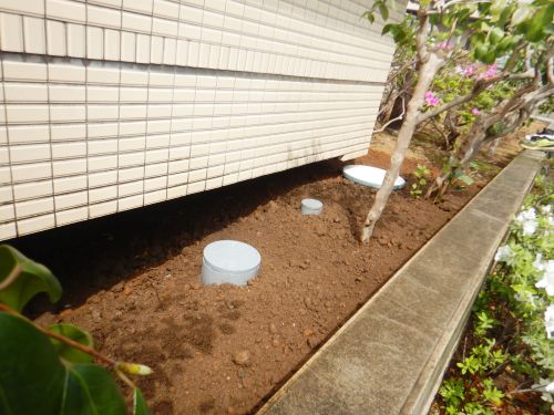 排水桝3か所目・雨水桝2か所目