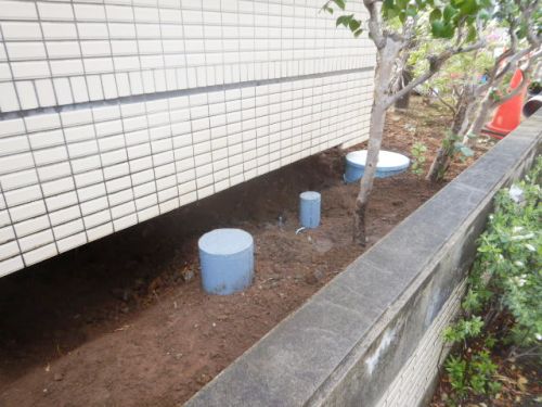 土埋め戻し