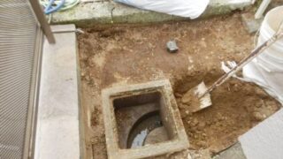 戸建の排水桝交換工事（横浜市港北区樽町）