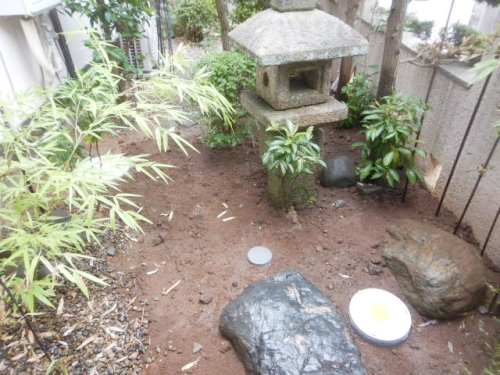 土埋め戻し