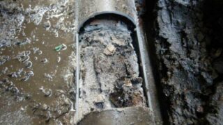 ビル屋外の排水桝・排水管交換工事（東京都足立区千住）