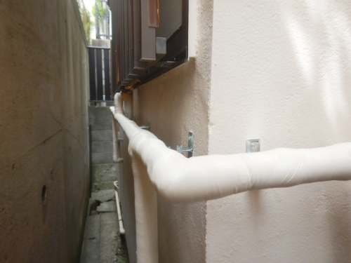 給水管・保温材取付