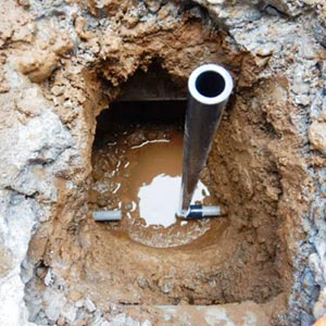 埋設給水管の新設工事