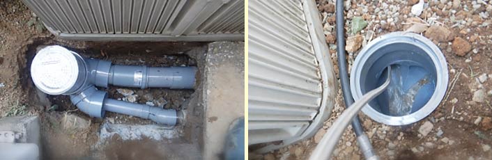 排水桝の交換と高圧洗浄